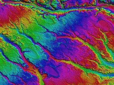 Digital Elevation Map covering around 600 square km centered on Rex, North Carolina (Robeson County). The map reveals differences of topographic elevation.