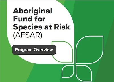 Aboriginal Fund for Species at Risk (AFSAR) program overview cover page