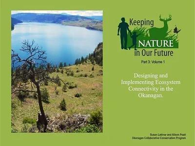 "Keeping Nature in Our Future" booklet cover with picture of trees and hillside above Okanagan Lake